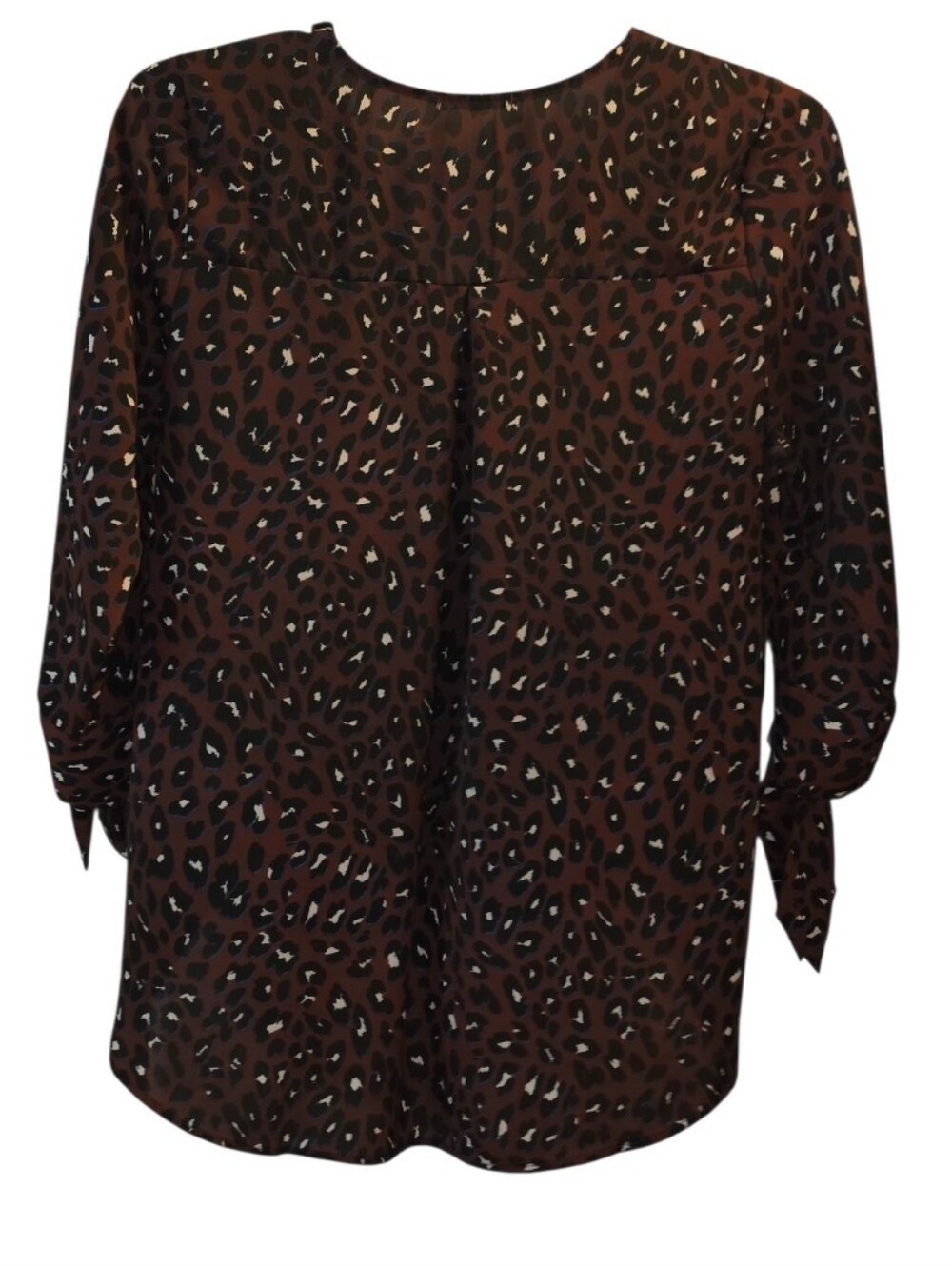 West Kei Animal Print Blouse Size Large - Picture 3 of 6